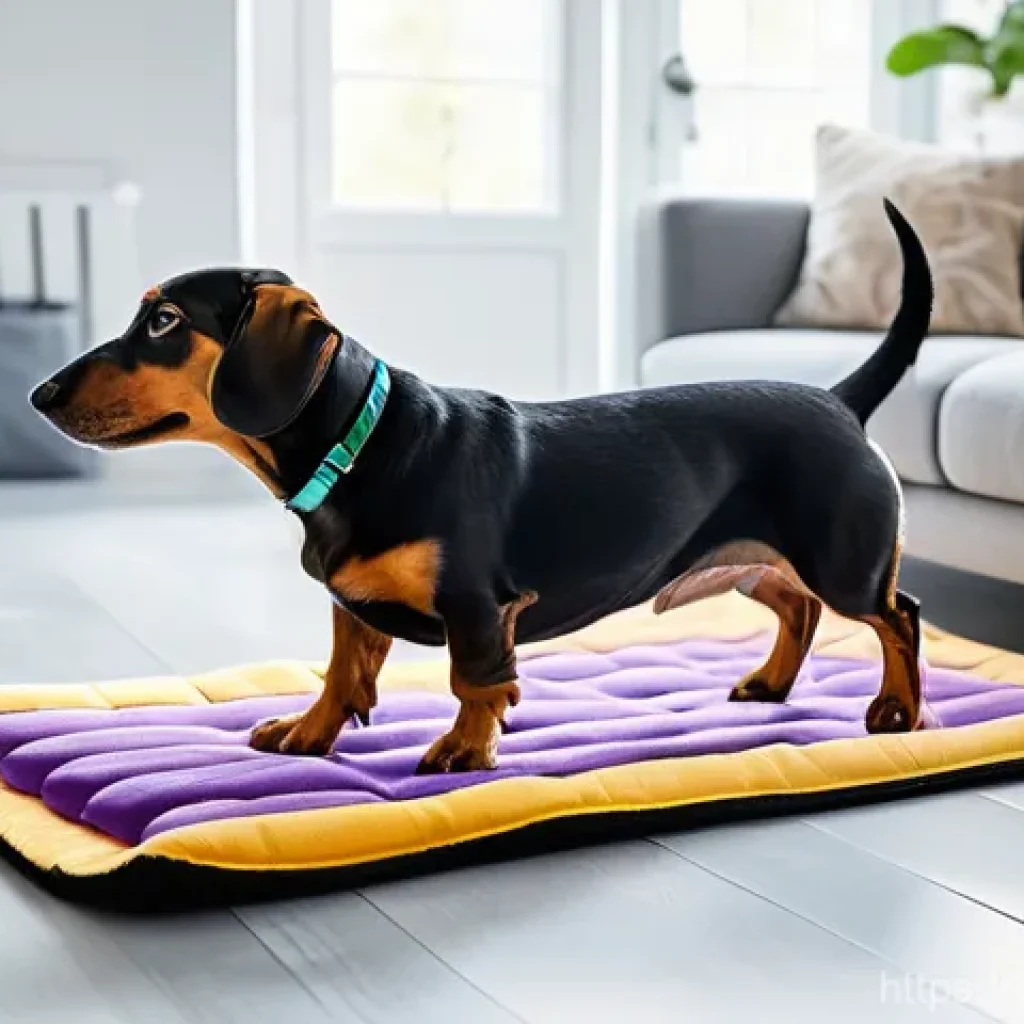 강아지 디스크 치료 방법 - **Healthy Living and Proactive Care for Prone Breeds:**
"A vibrant and heartwarming indoor scene...