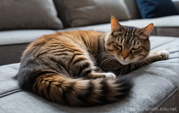 고양이 소화기 질환 치료제 - Prompt 1: Concerned Owner with a Listless Cat**
